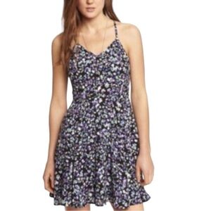 Women’s Express Floral V-Neck Fit and Flare Summer Dress Size 0